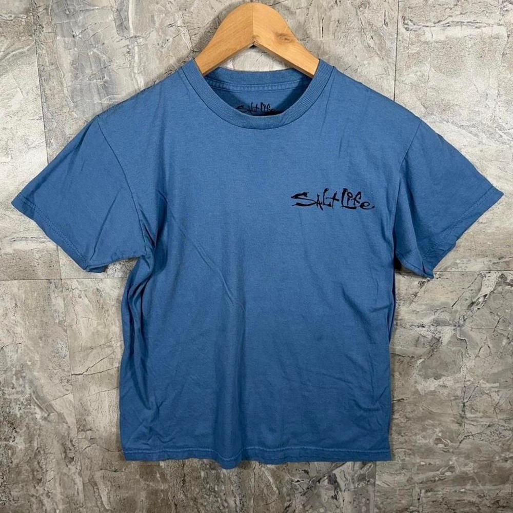 Salt Life blue cotton t-shirt Woman's Size S #summer #beachwear